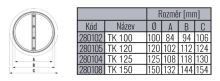 Těsná zpětná klapka TK 120 (7)